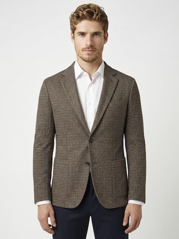 Coupe slim Veste de costume PIERRE CARDIN en marron : devant