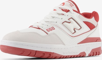 Sneaker low '550' new balance pe bej / roșu / alb, Vizualizare produs