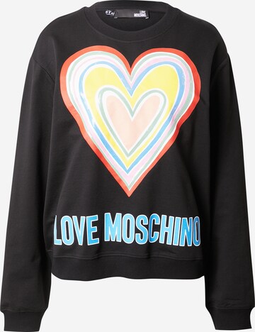 Love Moschino Sweatshirt in Black: front