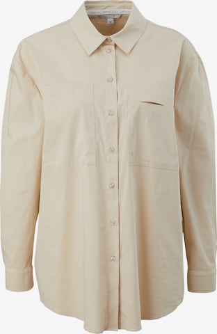 comma casual identity Blouse in Beige: front