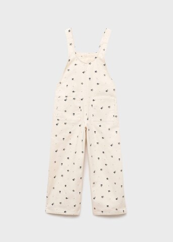 MANGO KIDS Wide Leg Latzhose 'Hilary' in Beige