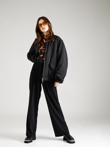 ONLY Loose fit Pleat-front trousers 'GRY' in Black