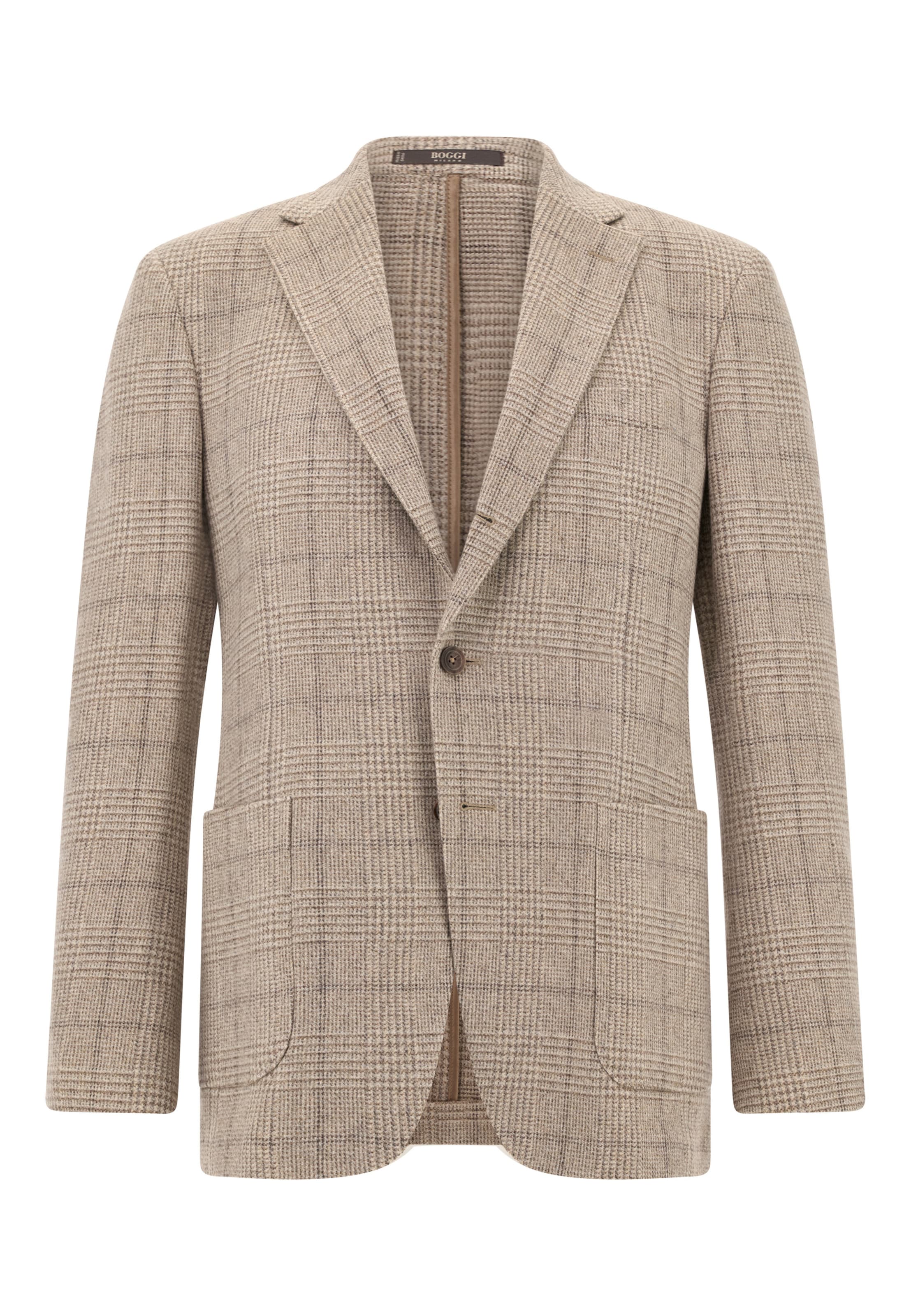 Boggi Milano Regular fit Blazer in Brown: front