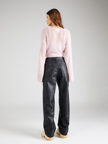 Monki Regular Trousers in Black