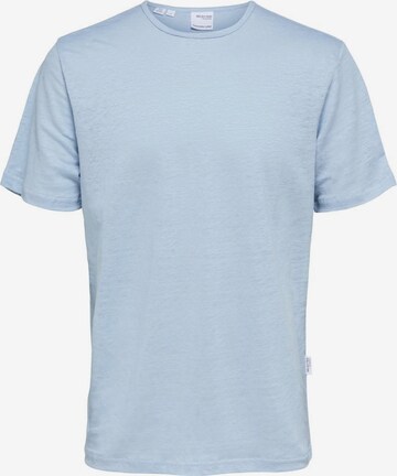 T-Shirt 'Bet' SELECTED HOMME en bleu : devant