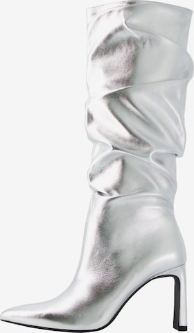 Bershka Stiefel in Silber
