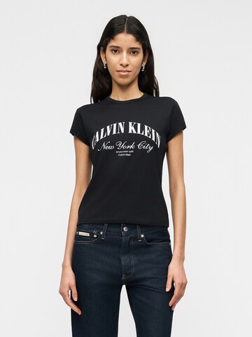Maglietta di Calvin Klein Jeans in nero: frontale