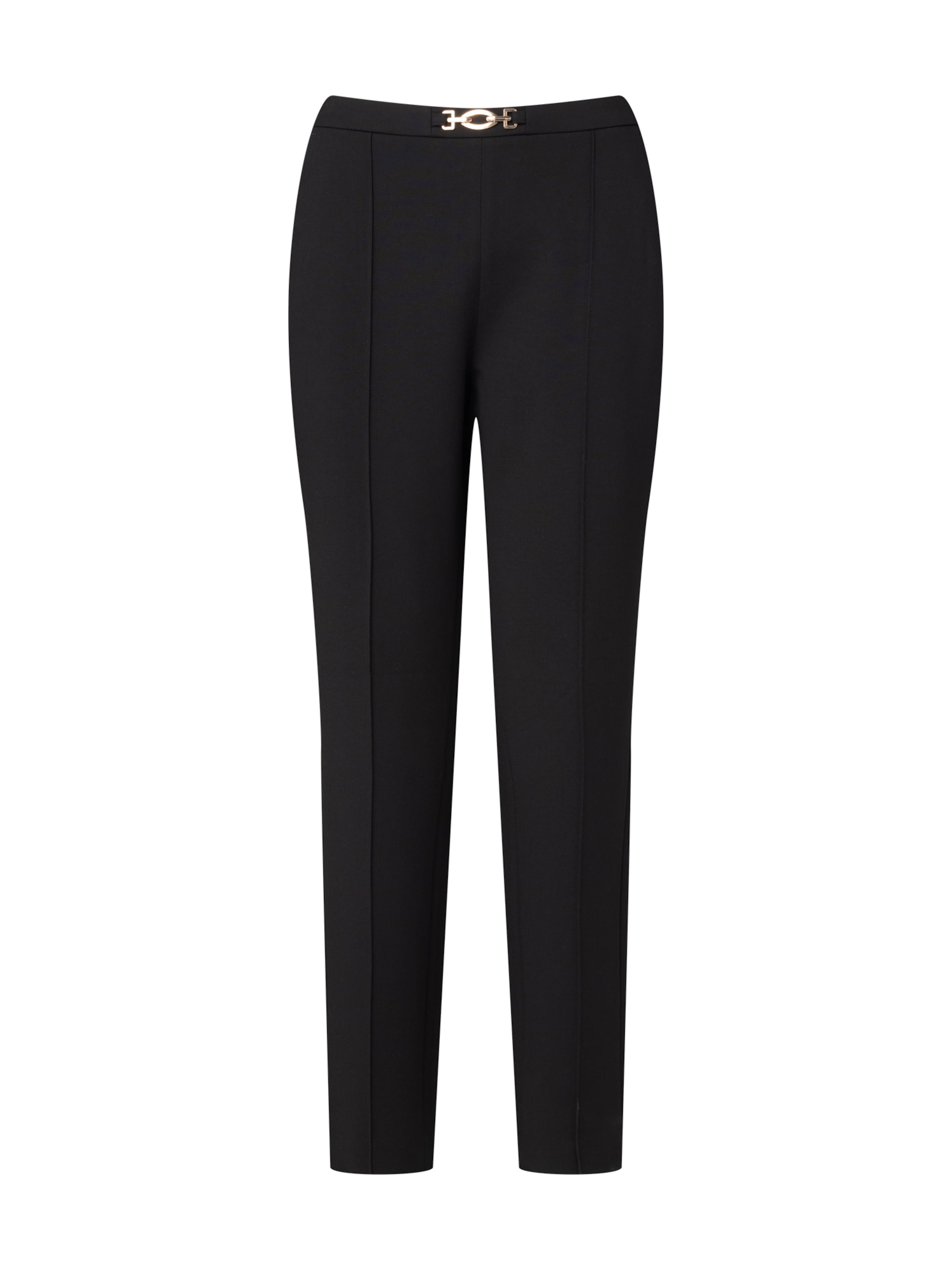 Slimfit Pantaloni cu dungă de la Quiosque pe negru: față