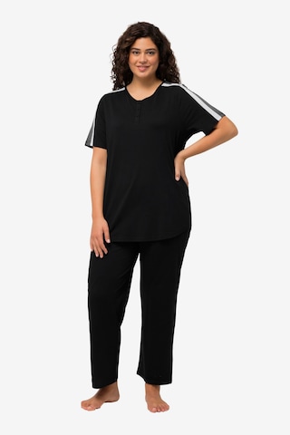 Ulla Popken Pajama in Black: front