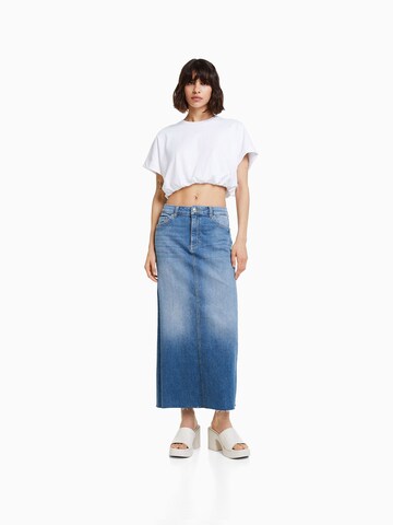 Jupe Bershka en bleu