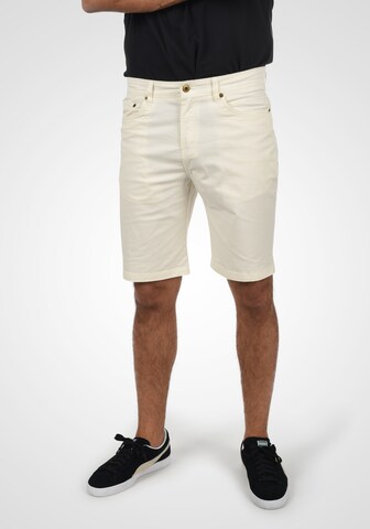 !Solid Regular Jeansshorts in Beige: predná strana