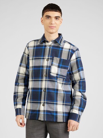 Only & Sons Regular fit Button Up Shirt 'ONSSCULLY' in Blue: front