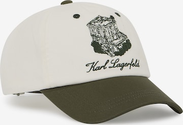 balta Karl Lagerfeld Kepurė 'Villa la Vigie': priekis