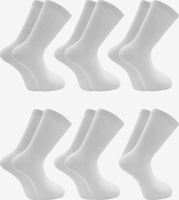 El Sueno - Calcetines 'Sportsocken' en blanco: frente
