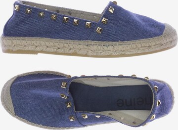 heine Flats & Loafers in 37 in Blue: front