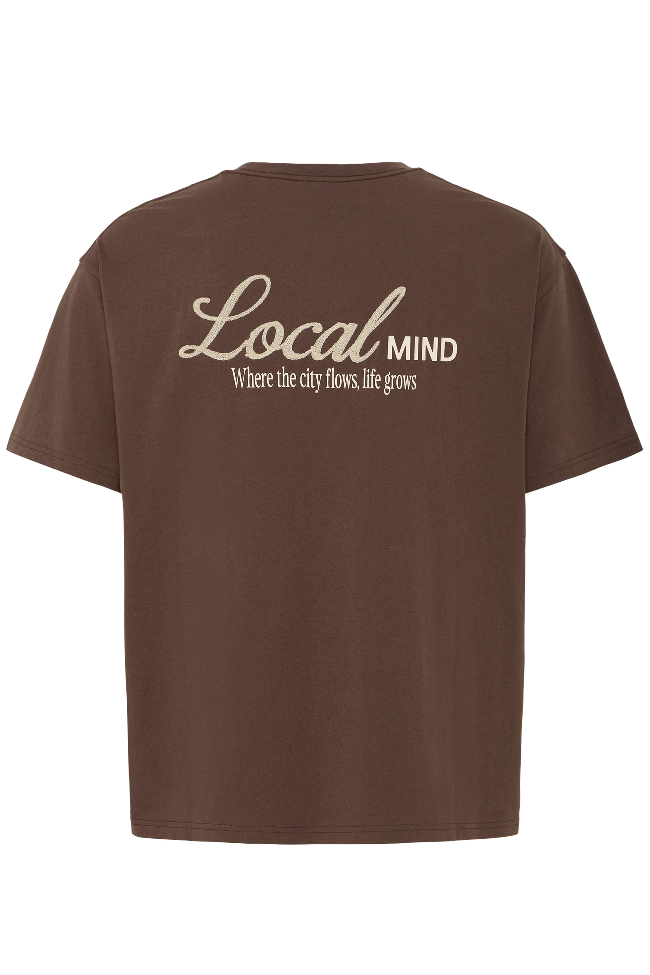 Tricou 'SDWITTLE' de la !Solid pe maro