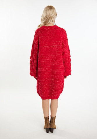 Robes en maille IZIA en rouge