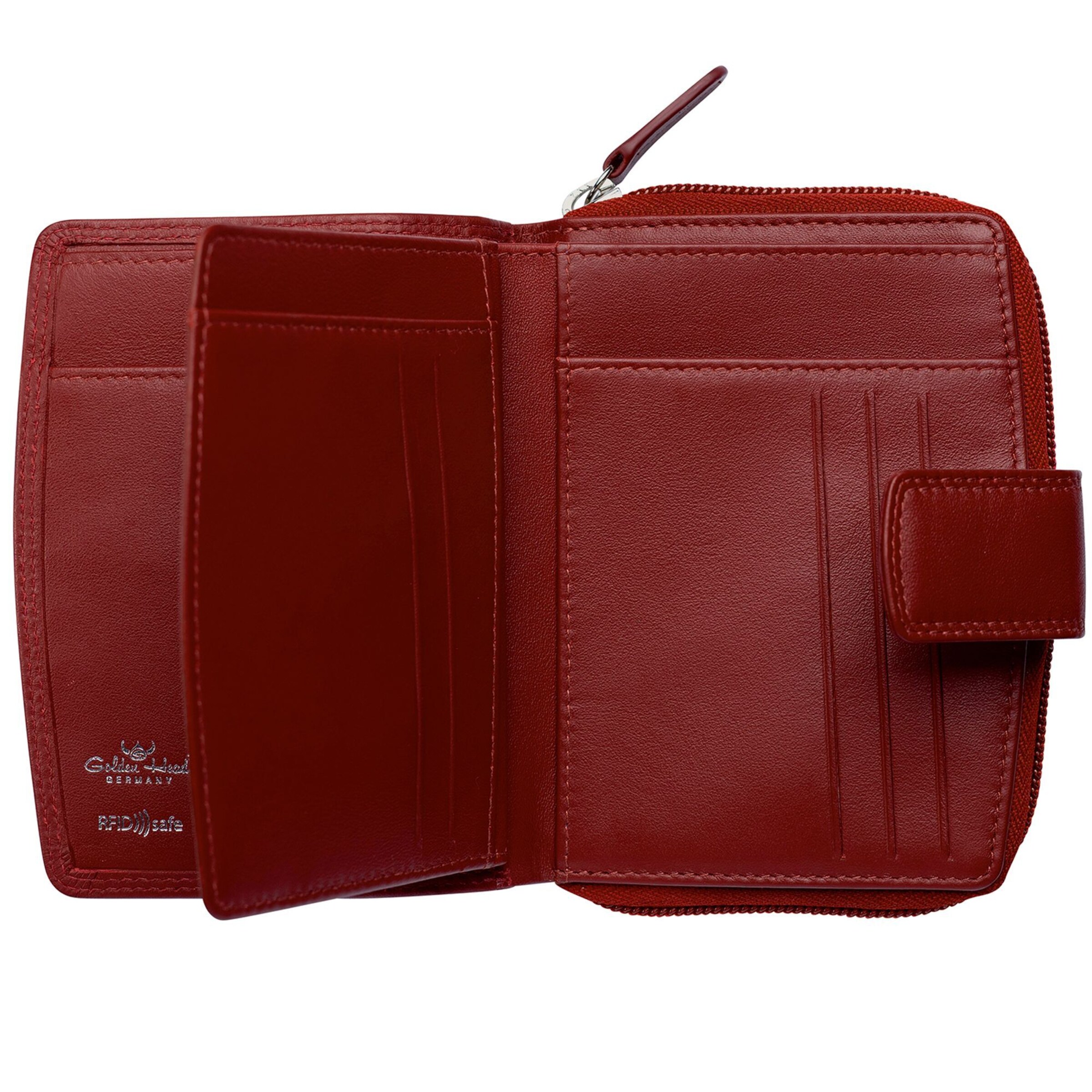 GOLDEN HEAD Wallet 'Polo' in Red