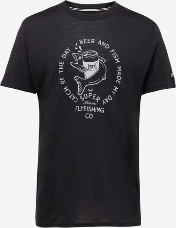 super.natural Performance Shirt 'JUHOS FINEST' in Black: front