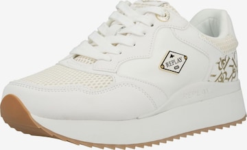 Baskets basses REPLAY en blanc : devant