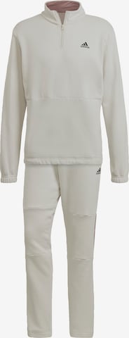 ADIDAS PERFORMANCE Tracksuit in Beige: front