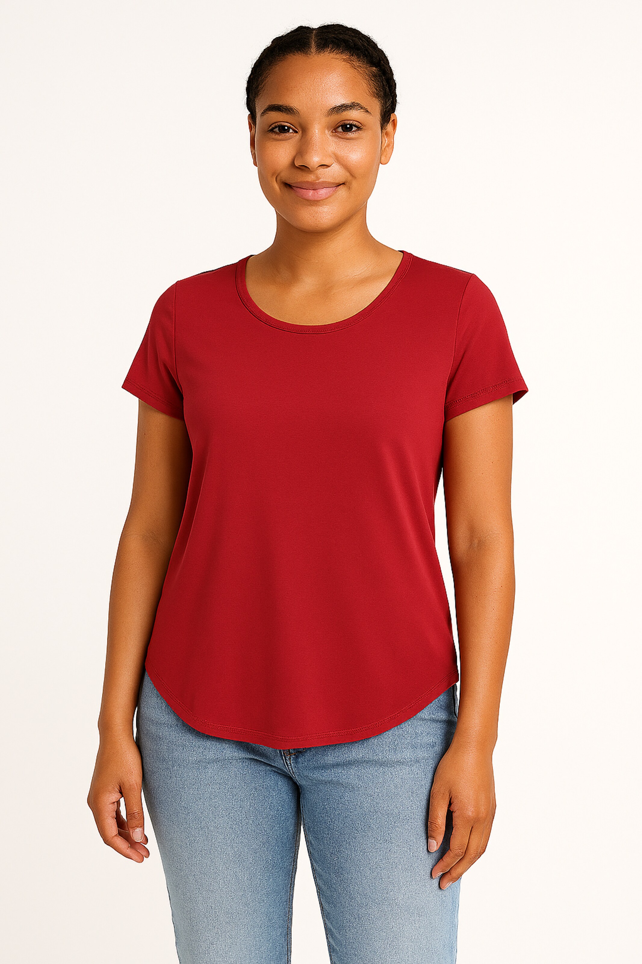 VERO MODA Shirt 'VMBella' in Red: front