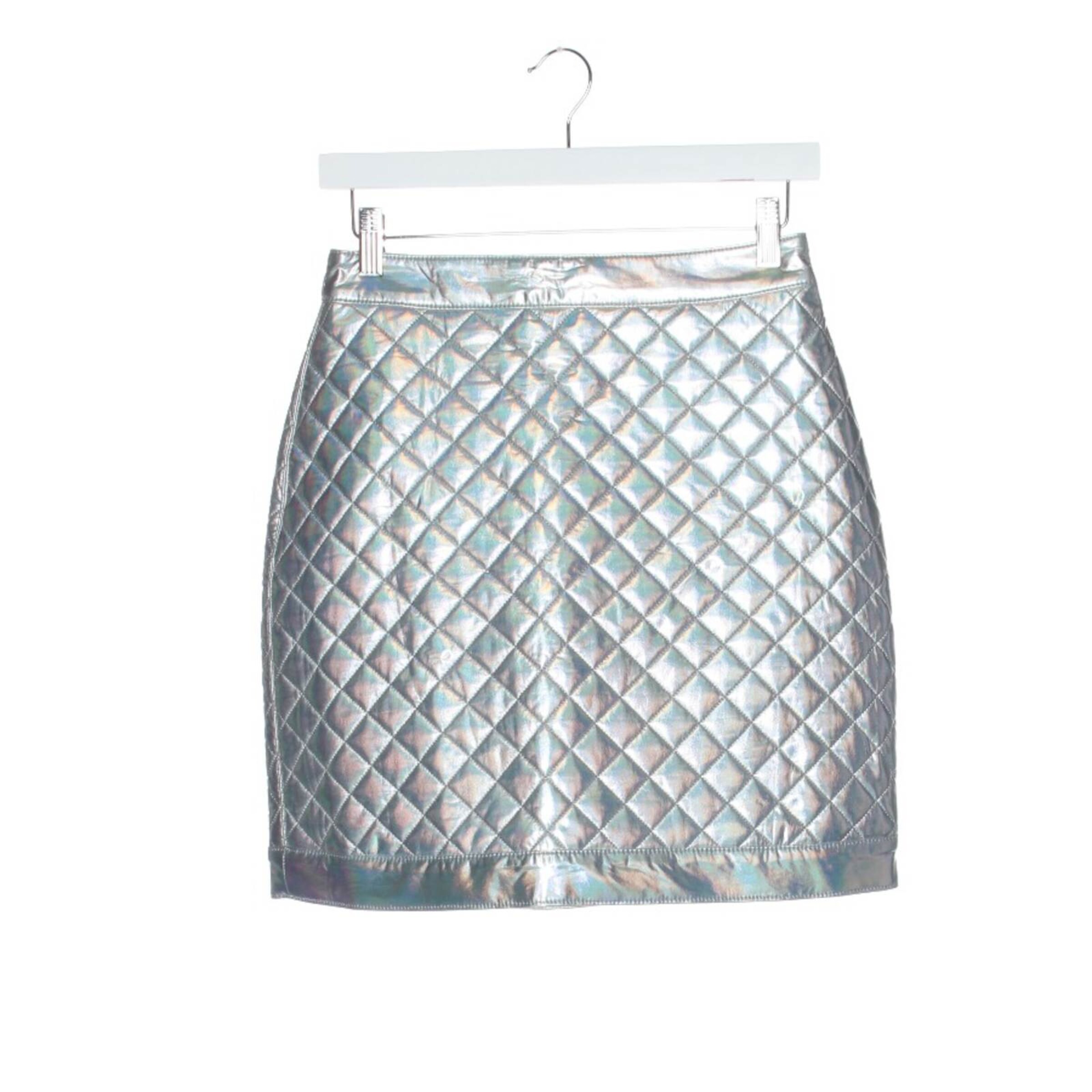 Balmain Skirt in S in Silver: front