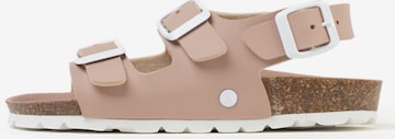 Sandalo 'Achille' di Bayton in beige: frontale