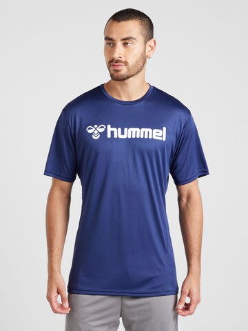 Hummel Funktsionaalne särk, värv sinine: eest vaates