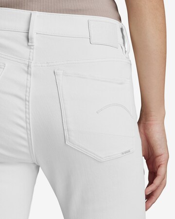 G-Star RAW Skinny Jeansy w kolorze biały
