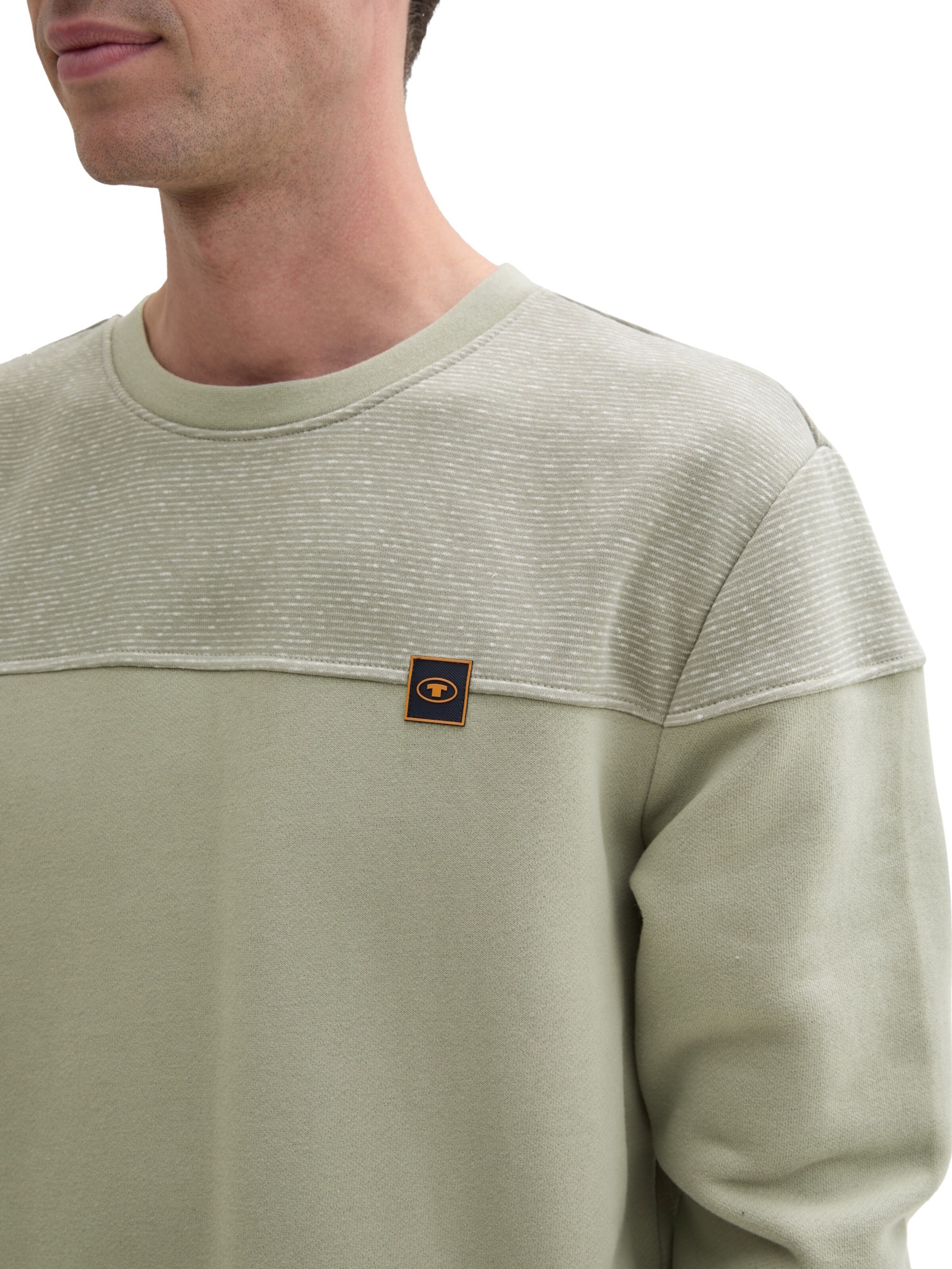 TOM TAILOR Sweatshirt in Green