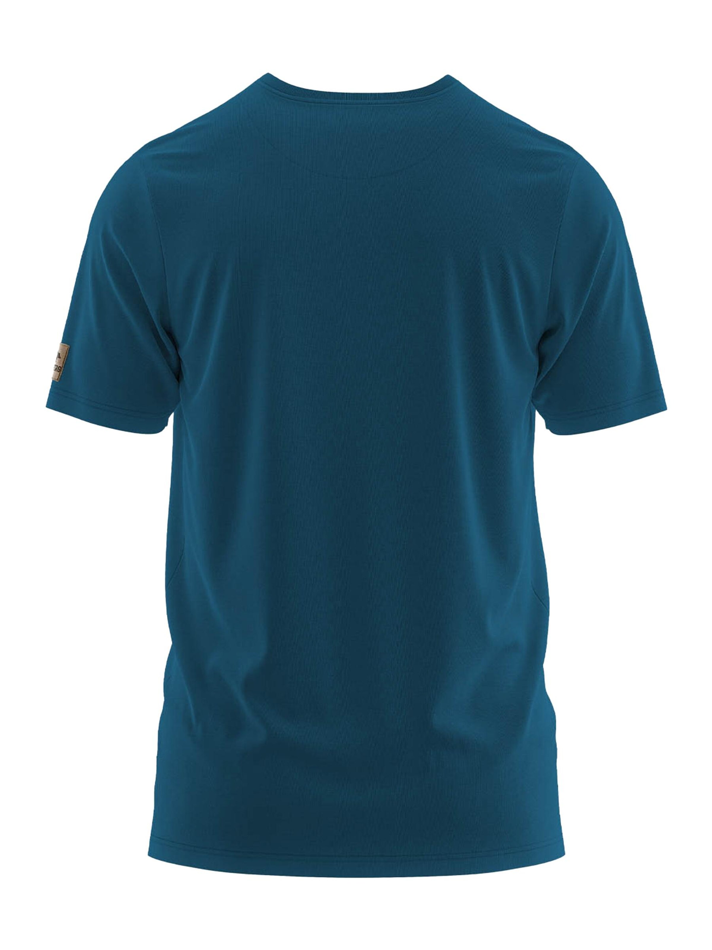 FORSBERG Shirt 'Mikkelson T-Shirt mit Polygonbär'‌‌ in Blau