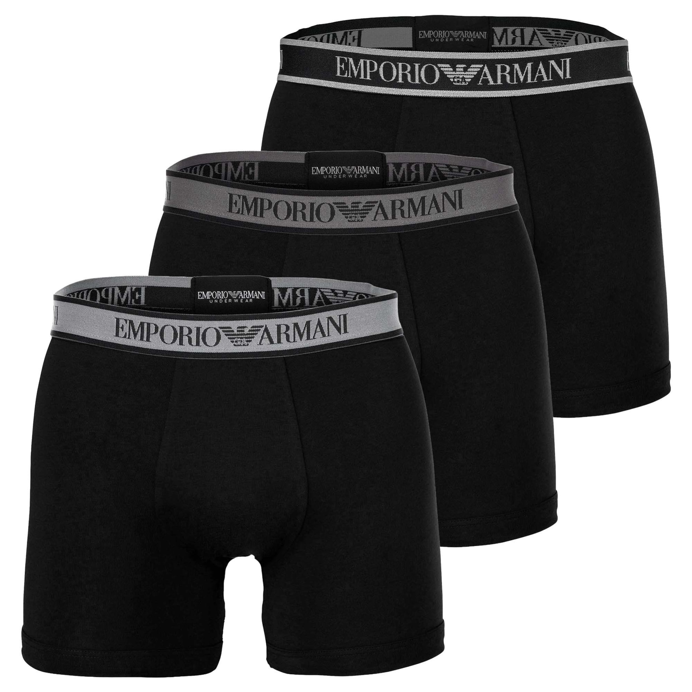 Boxers Emporio Armani en noir : devant
