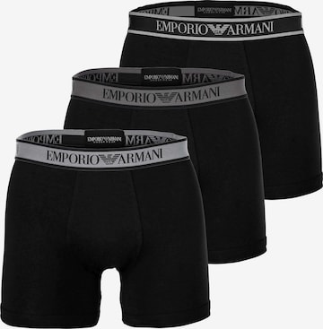Boxers Emporio Armani en noir : devant