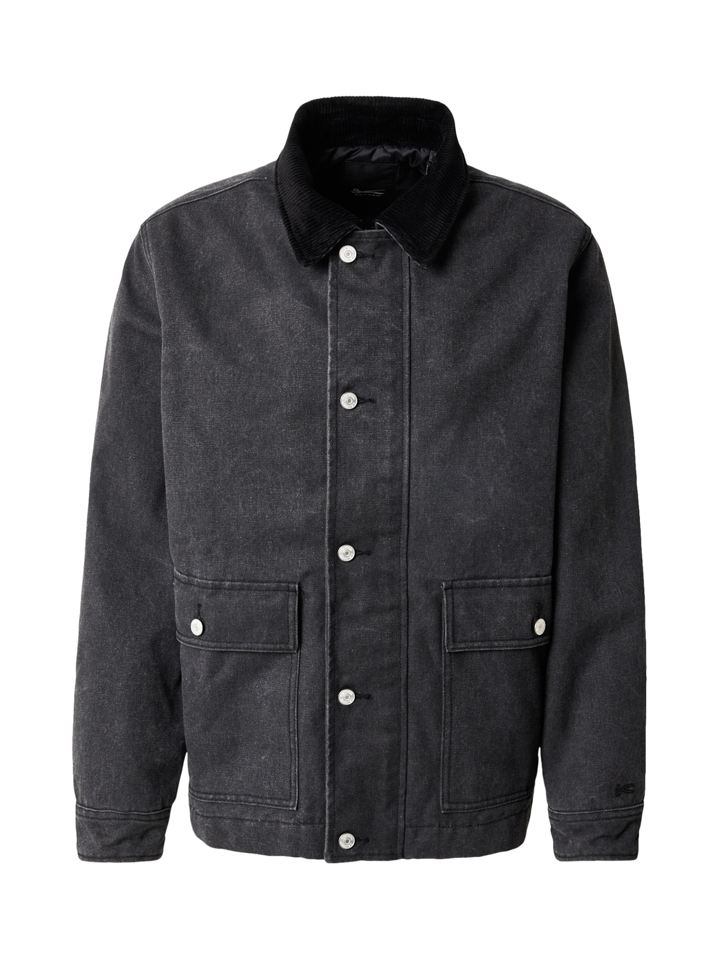 DENHAM Φθινοπωρινό και ανοιξιάτικο μπουφάν σε μαύρο: μπροστά