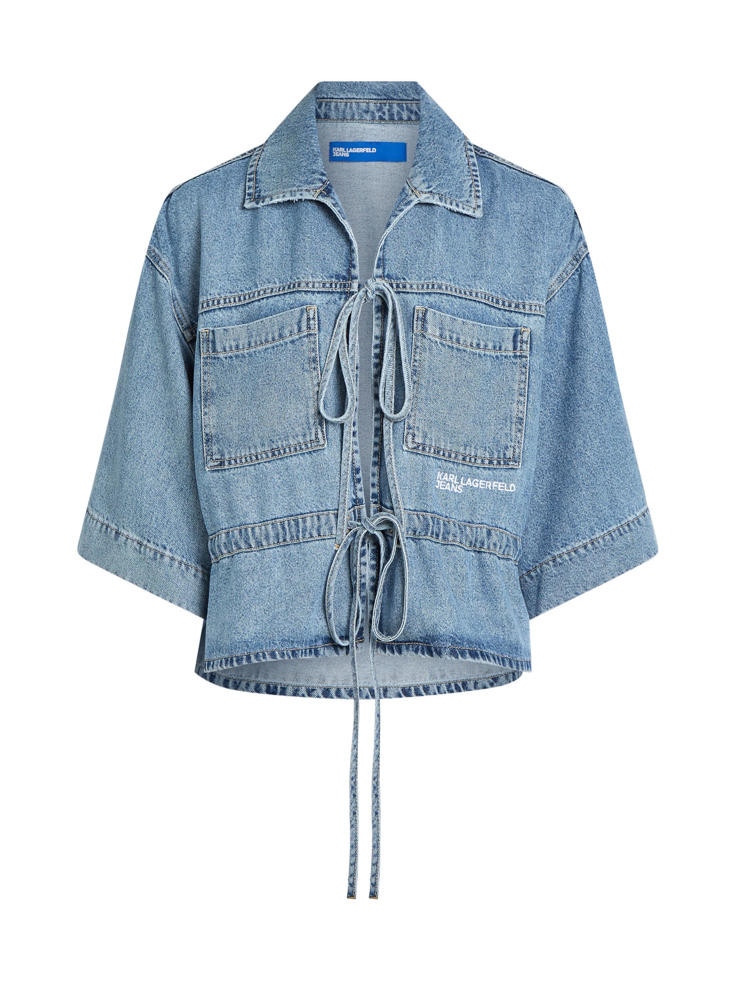 Camicia da donna di KARL LAGERFELD JEANS in blu: frontale