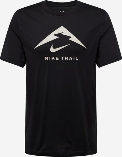 NIKE Funktionsskjorte 'TRAIL' i sort / hvid, Produktvisning