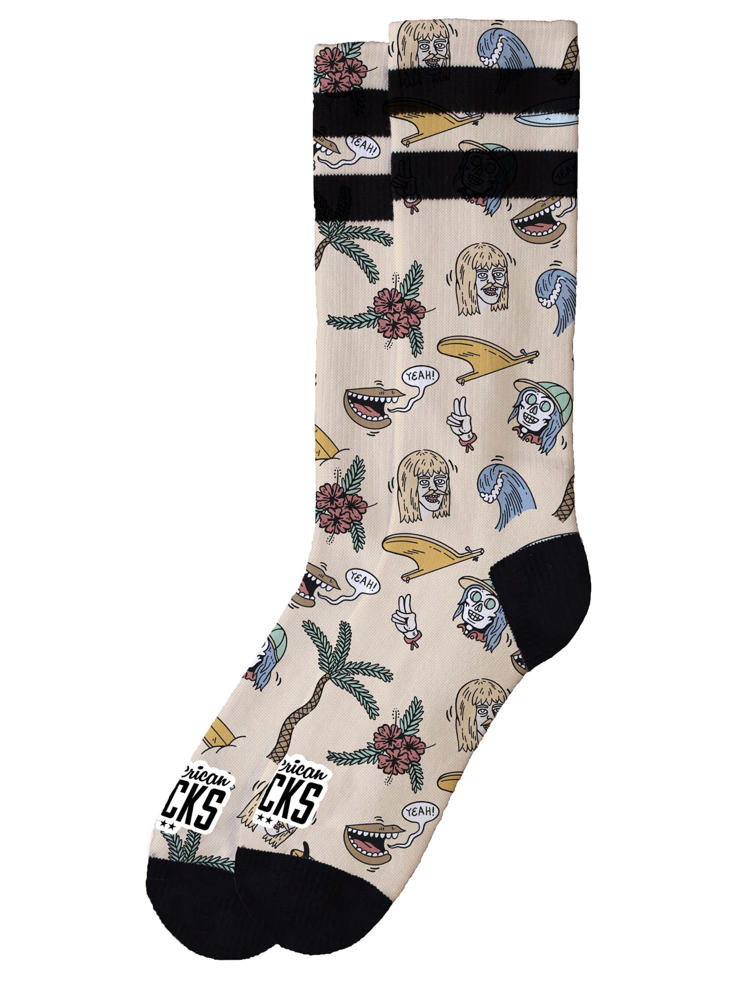 American Socks Socken 'Stinky Surfer - Mid High'‌‌‌‌ in Mischfarben: Vorderseite