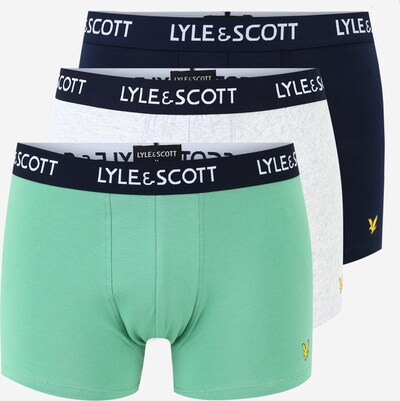 Lyle & Scott Boxer shorts 'BARCLAY' in Night blue / Mint / mottled white, Item view