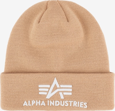 ALPHA INDUSTRIES Gorra en beige / blanco, Vista del producto
