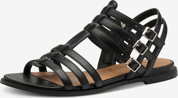 Sandales à lanières Tamaris en noir : devant
