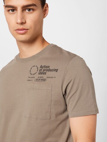 QS T-Shirt in Beige