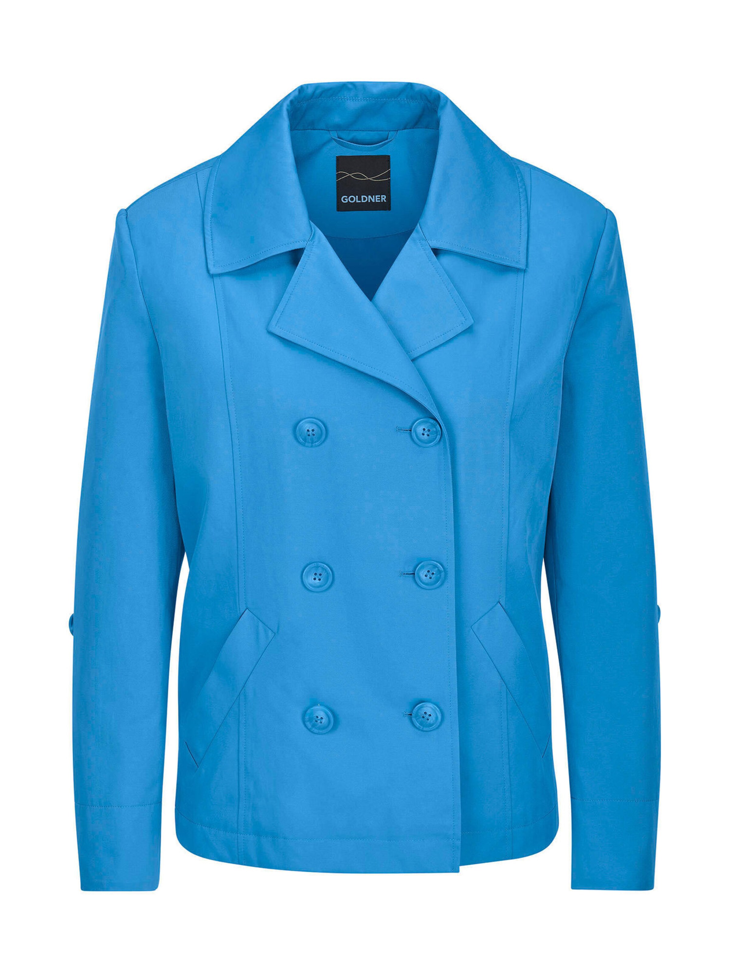 Goldner Blazer in blau, Produktansicht