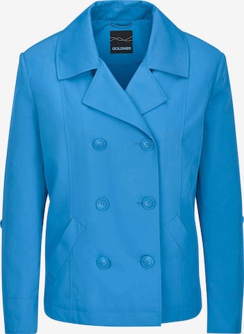 Goldner Blazer in Blau: Vorderseite