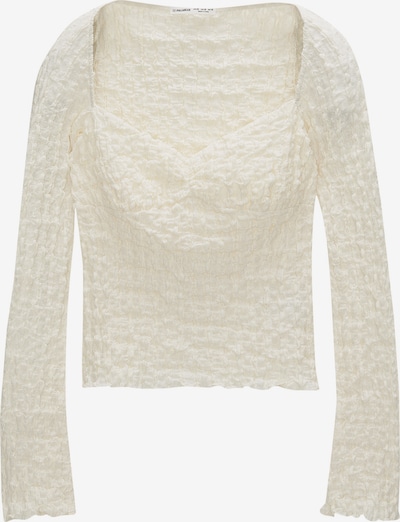 Tricou pe M Pull&Bear pe ecru, Vizualizare produs