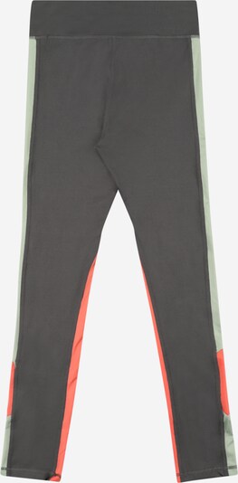Only Play Girls Leggings 'Felone' in dunkelgrau / pastellgrün / koralle, Produktansicht