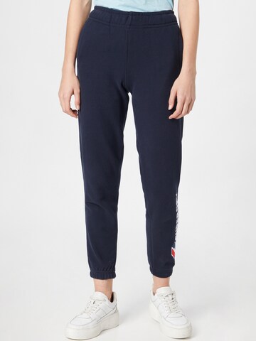 Effilé Pantalon Superdry en bleu : devant