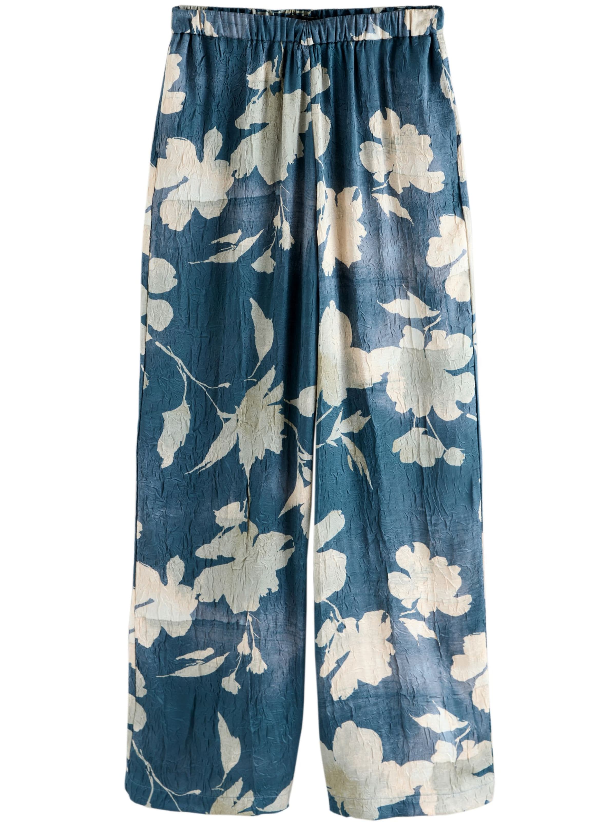 Next Wide Leg Bukser i blå: forside