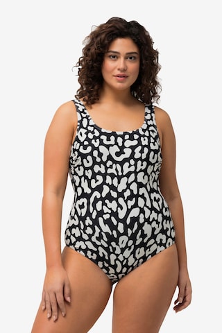 Ulla Popken Swimsuit in Black: front