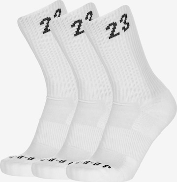 Chaussettes de sport Jordan en blanc : devant